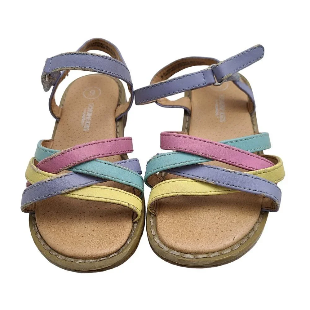 Osh Kosh Genuine Kids Yellow Pink Blue Strappy Girls Sandals